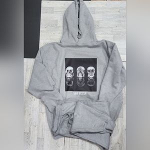 4xl Gray Hoodie set